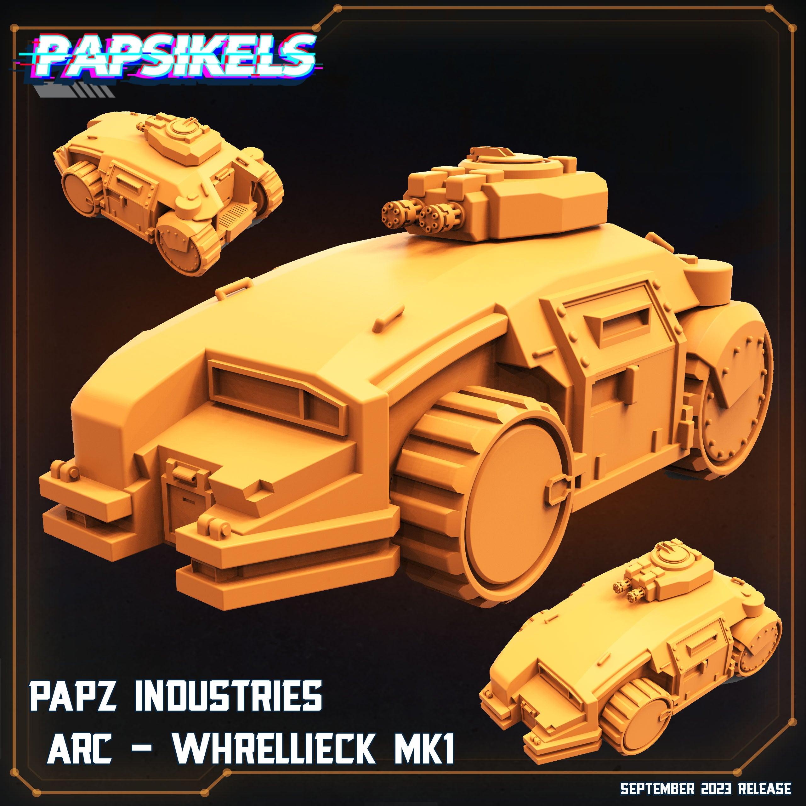 3D Printed Papsikels September 2023 - Aliens Vs Humans 6 Papz Industries Arc Whrellieck Mk1 28mm 32mm