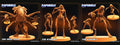 3D Printed Papsikels September 2023 - Aliens Vs Humans 6 Xeno Set 28mm 32mm