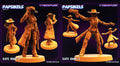 3D Printed Papsikels September 2023 Cyberpunk Kate Bane Set 28mm 32mm