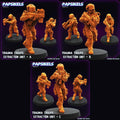 3D Printed Papsikels Trauma Troupe Extraction Unit Set January 2024 Cyberpunk 28mm 32mm