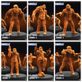 3D Printed Papsikels Voteless Squid Mind Zombie Set February 2025 Scifi 28mm 32mm