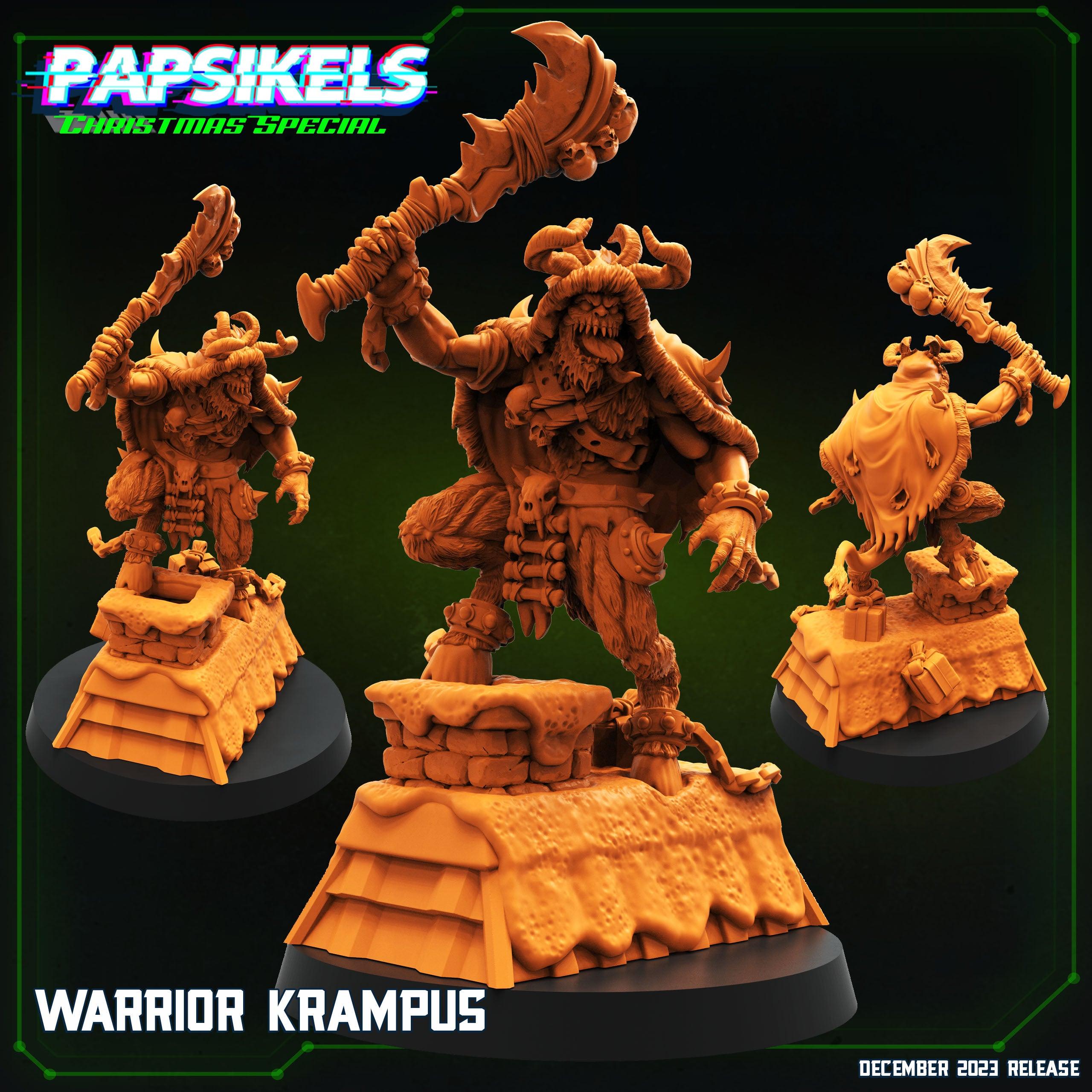 3D Printed Papsikels Warrior Krampus 28mm 32mm