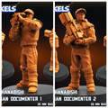 3D Printed Papsikels Wayland Hanabishi Cameraman Documenter Set SEPTEMBER 2024 SCIFI 28mm 32mm