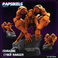 3D Printed Papsikels Zehradine Cyber Ravager July 2024 Cyberpunk 28mm 32mm