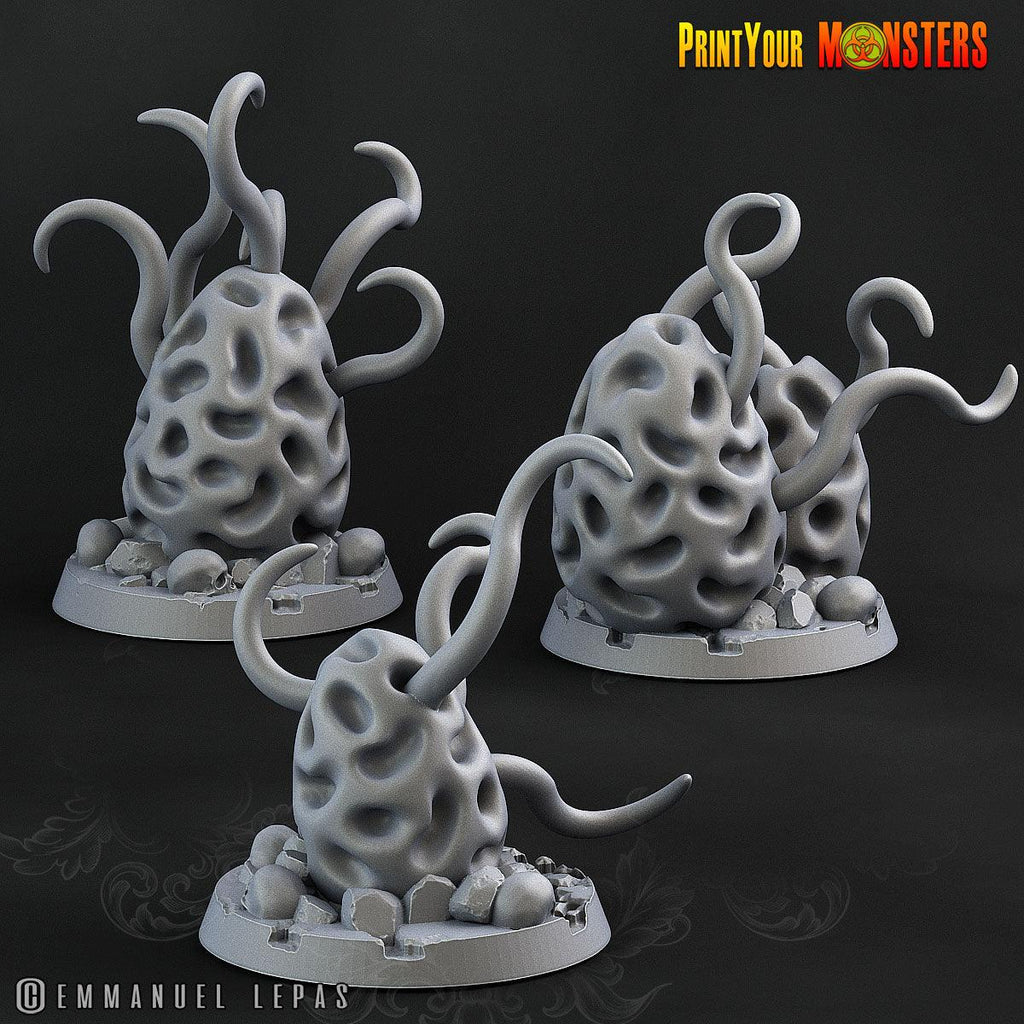 3D Printed Print Your Monster Mushroom Tentacles The Lost Mushrooms 28mm - 32mm D&D Wargaming