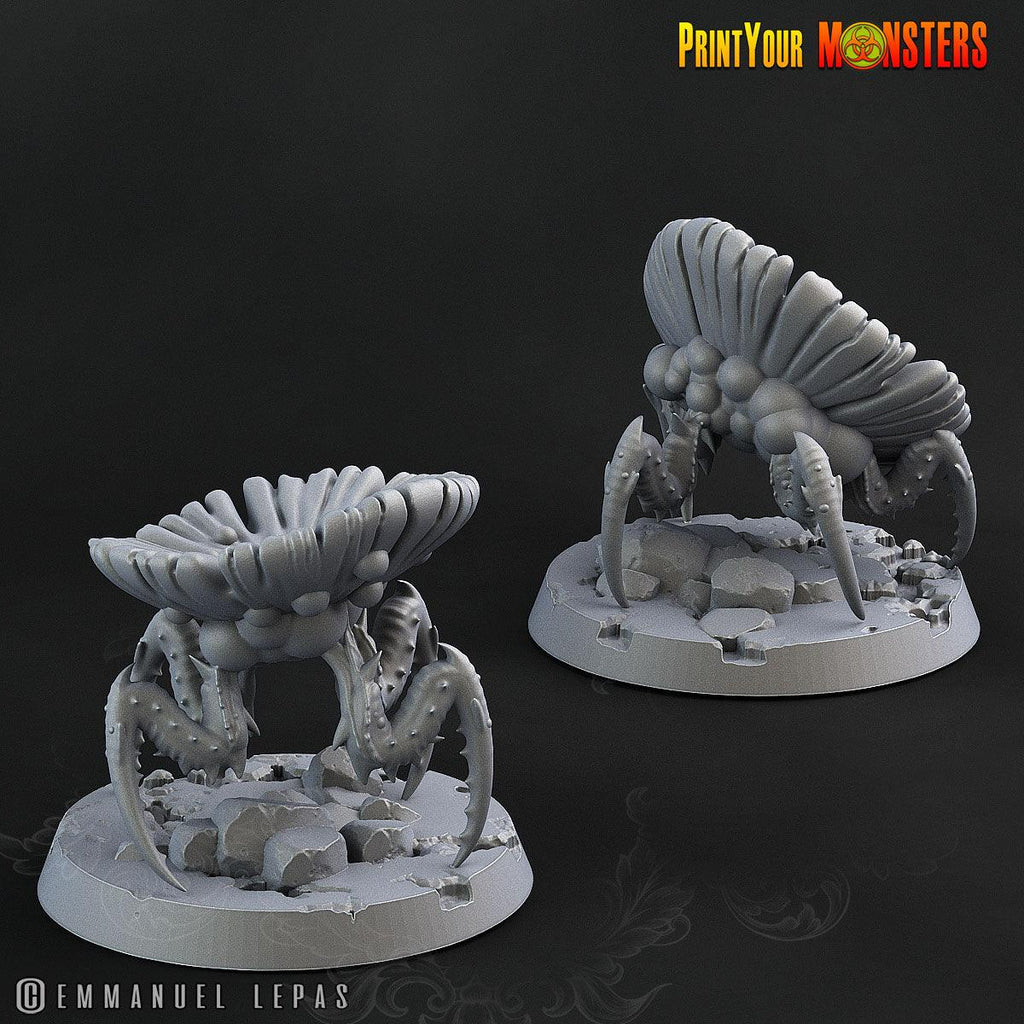 3D Printed Print Your Monster Small Spider Mushrooms The Lost Mushrooms 28mm - 32mm D&D Wargaming