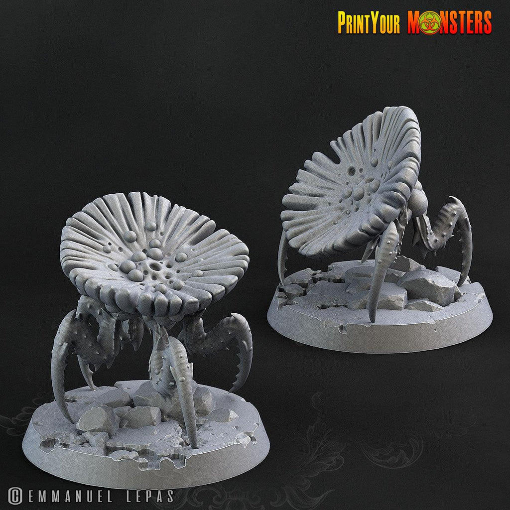 3D Printed Print Your Monster Small Spider Mushrooms The Lost Mushrooms 28mm - 32mm D&D Wargaming