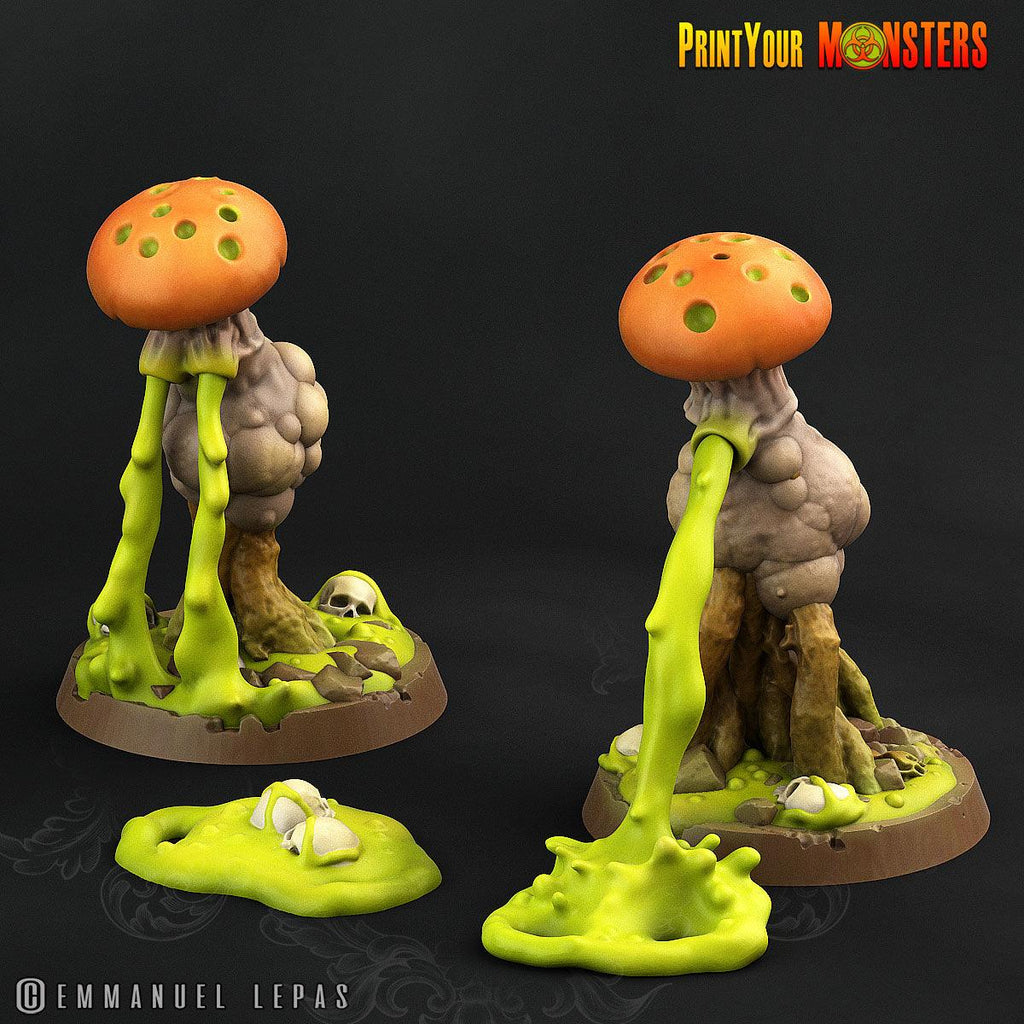 3D Printed Print Your Monster Toxic Mushrooms The Lost Mushrooms 28mm - 32mm D&D Wargaming