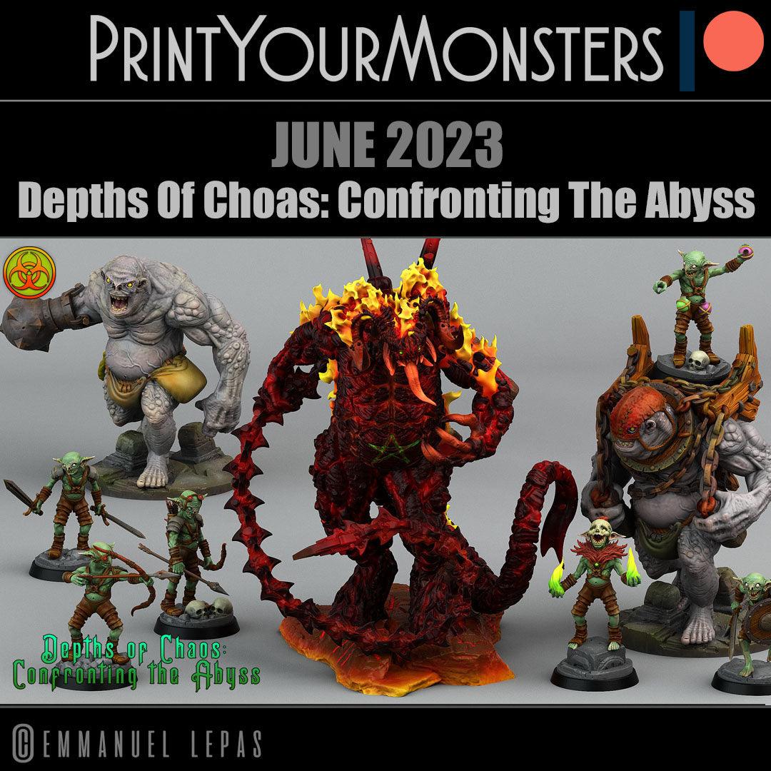 3D Printed Print Your Monsters Balgorn Devil Depths Of Choas Confronting The Abyss 28mm - 32mm D&D Wargaming