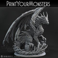 3D Printed Print Your Monsters Basalt Dragon Basalt Earth Elemental Set 28mm - 32mm D&D Wargaming