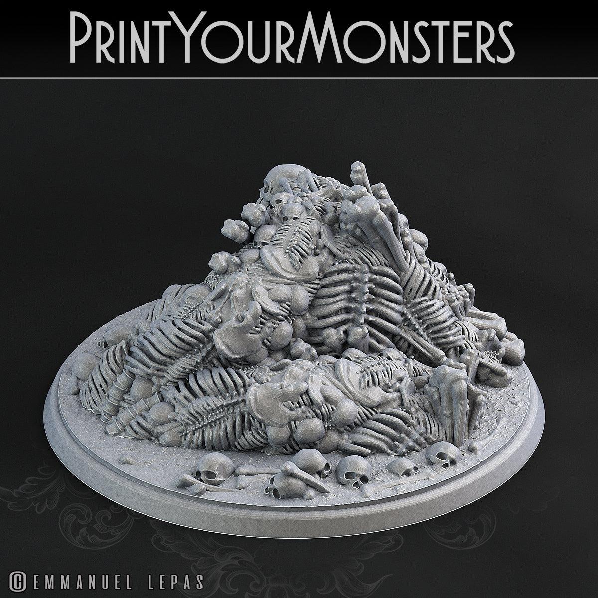 3D Printed Print Your Monsters Bones Golems - Total Golems 28mm - 32mm D&D Wargaming