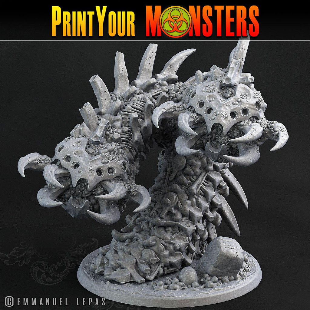 3D Printed Print Your Monsters Bones Worms Land of Bones Set 28mm - 32mm D&D Wargaming