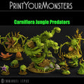 3D Printed Print Your Monsters  Carniflora Jungle Predators Set 28mm - 32mm D&D Wargaming