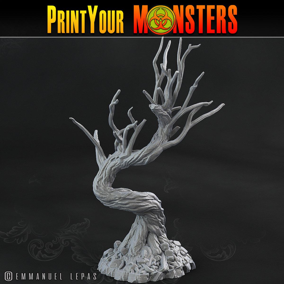 3D Printed Print Your Monsters Creepy Dark Trees The Shadowcreep Wood Set 28mm - 32mm D&D Wargaming