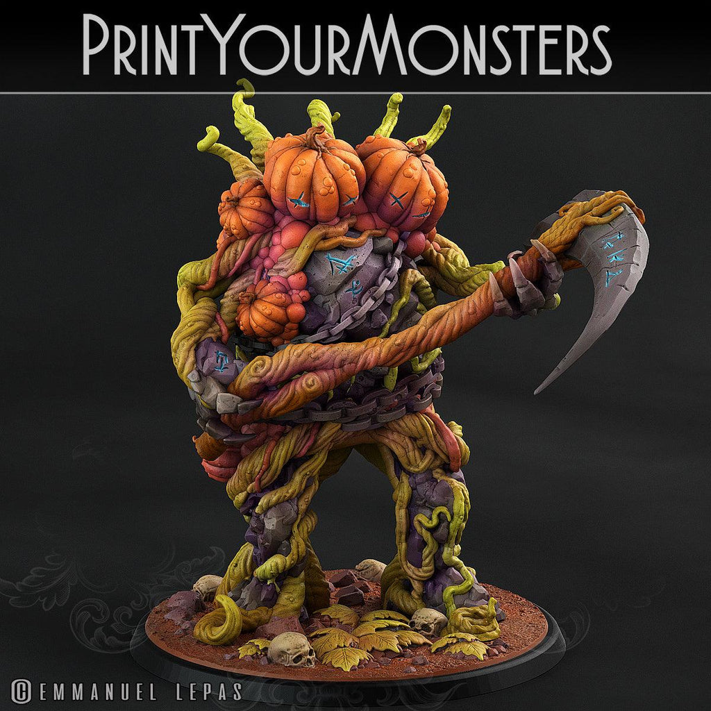 3D Printed Print Your Monsters Dangerous Conjoined Twins Pumpkin Attack Pack II 28mm - 32mm D&D Wargaming