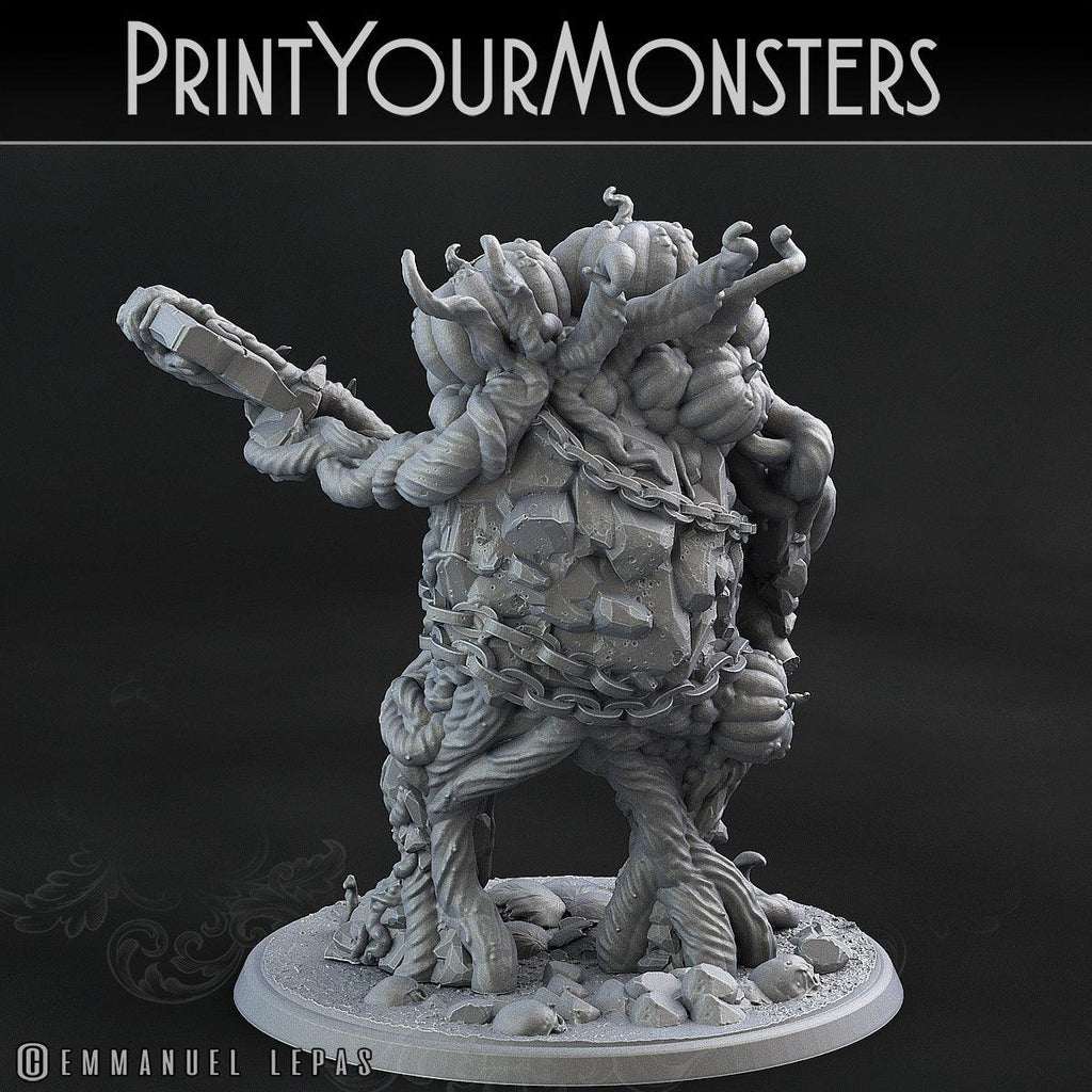 3D Printed Print Your Monsters Dangerous Conjoined Twins Pumpkin Attack Pack II 28mm - 32mm D&D Wargaming