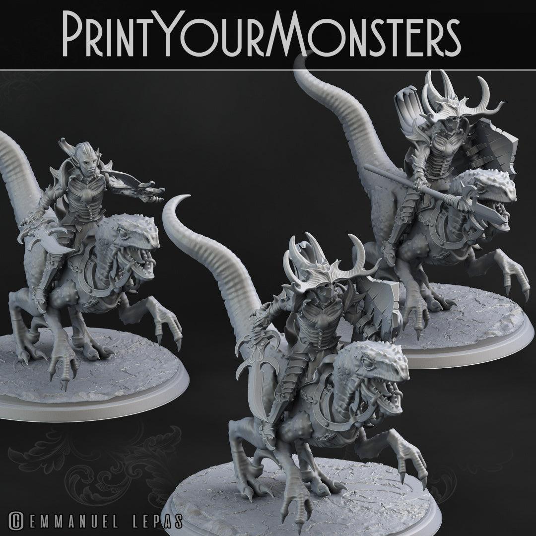 3D Printed Print Your Monsters Dark Elves Full Army Set 28mm - 32mm D&D Wargaming