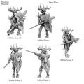 3D Printed Print Your Monsters Dark Elves Lance Soldiers Set 28mm - 32mm D&D Wargaming