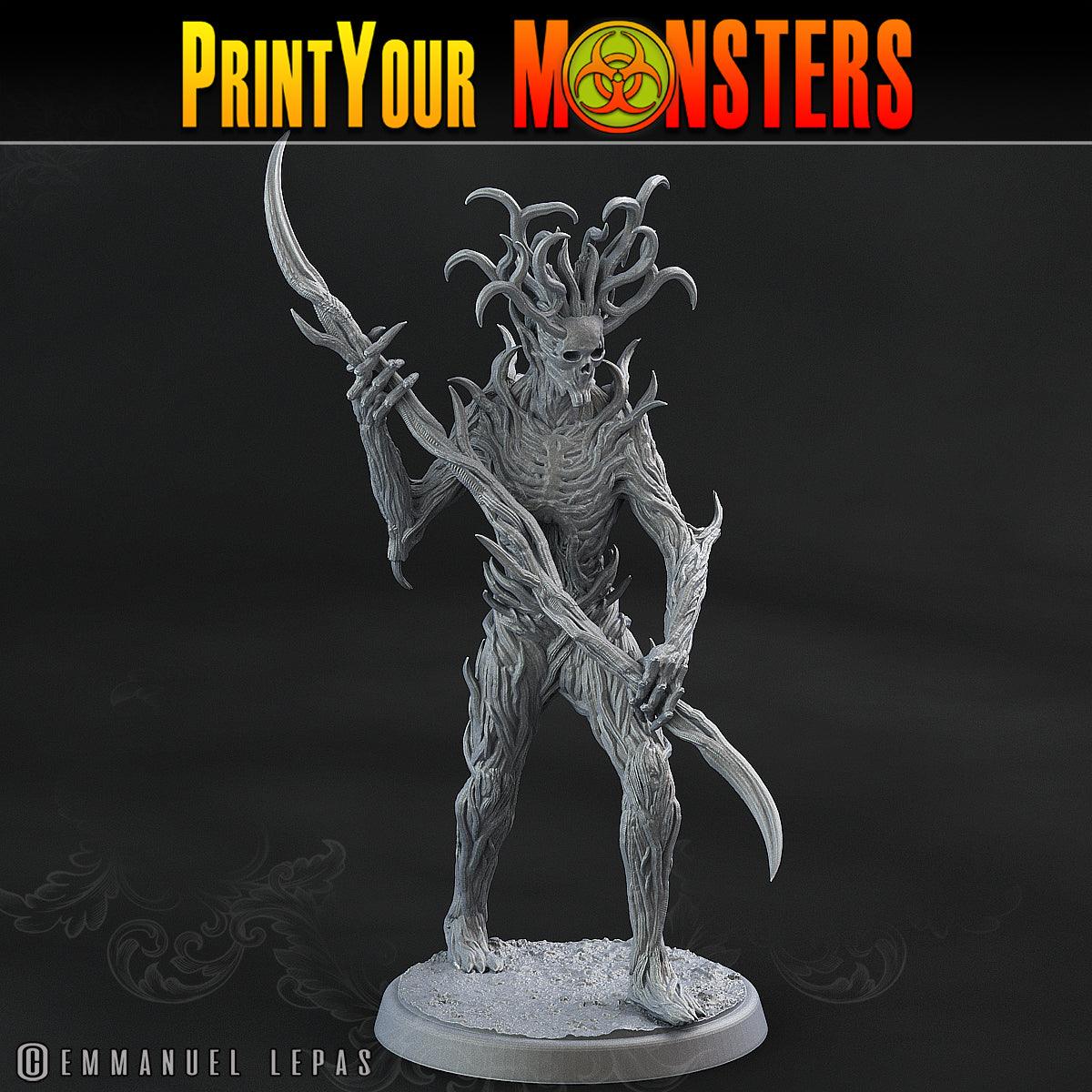 3D Printed Print Your Monsters Dark Tree Men The Shadowcreep Wood Set 28mm - 32mm D&D Wargaming