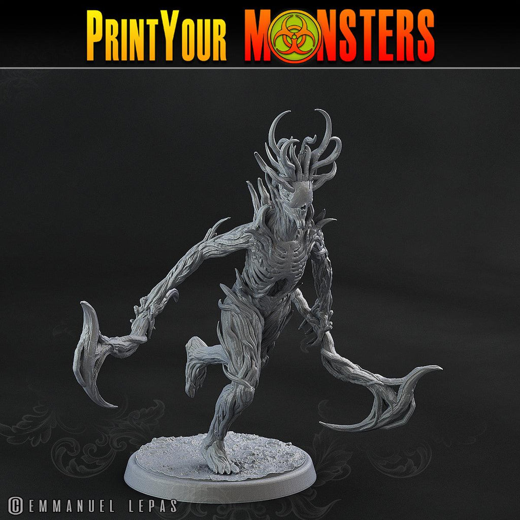 3D Printed Print Your Monsters Dark Tree Men The Shadowcreep Wood Set 28mm - 32mm D&D Wargaming