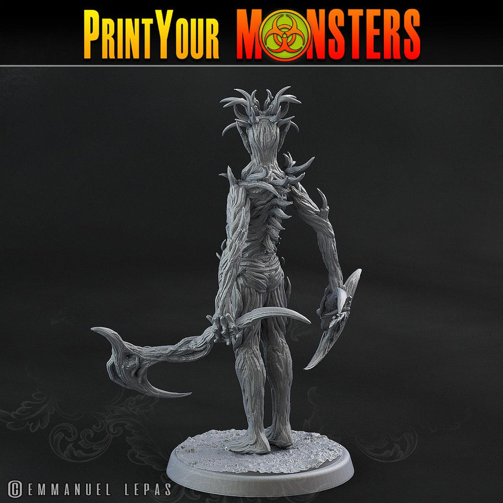 3D Printed Print Your Monsters Dark Tree Men The Shadowcreep Wood Set 28mm - 32mm D&D Wargaming