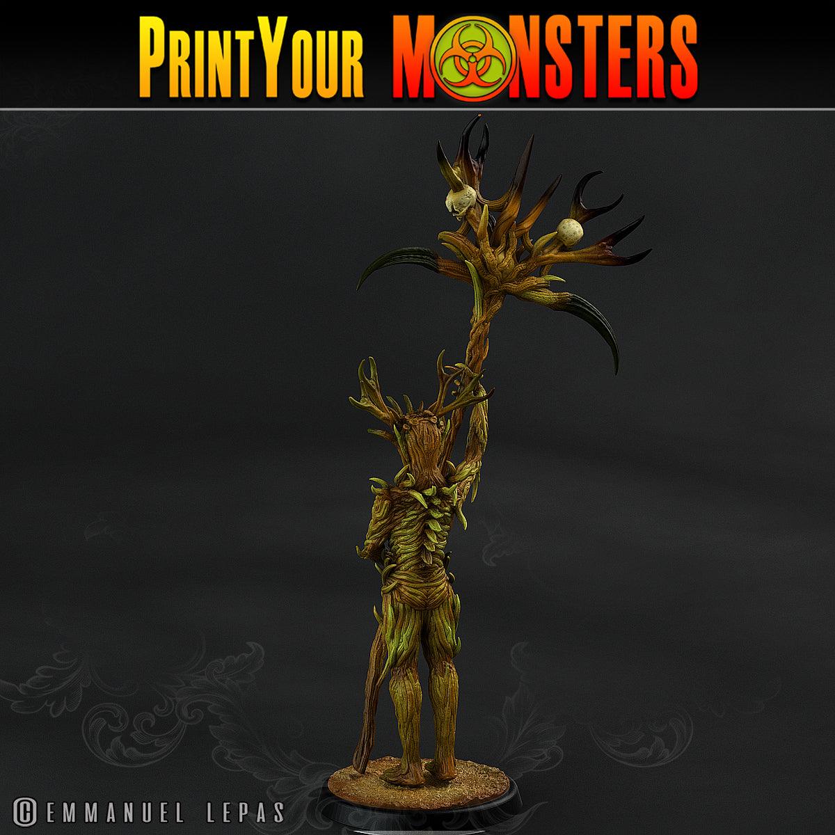 3D Printed Print Your Monsters Dark Tree Men The Shadowcreep Wood Set 28mm - 32mm D&D Wargaming