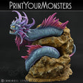 3D Printed Print Your Monsters Death Jester Eel Lurkers of the Deep 28mm - 32mm D&D Wargaming