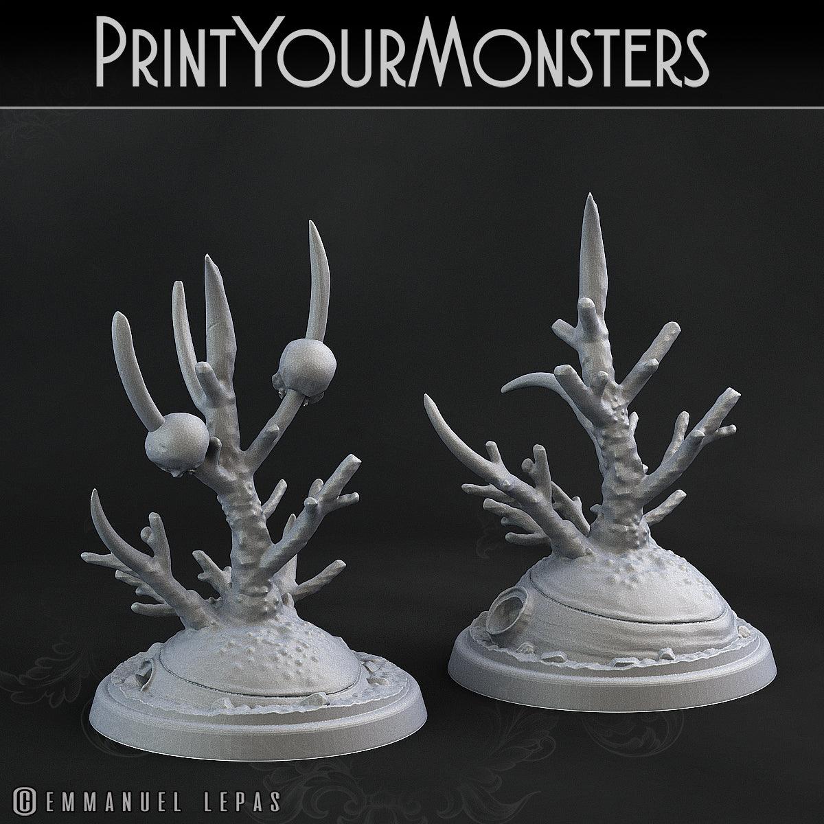 3D Printed Print Your Monsters Deathorn Bush Carniflora Jungle Predators 28mm - 32mm D&D Wargaming
