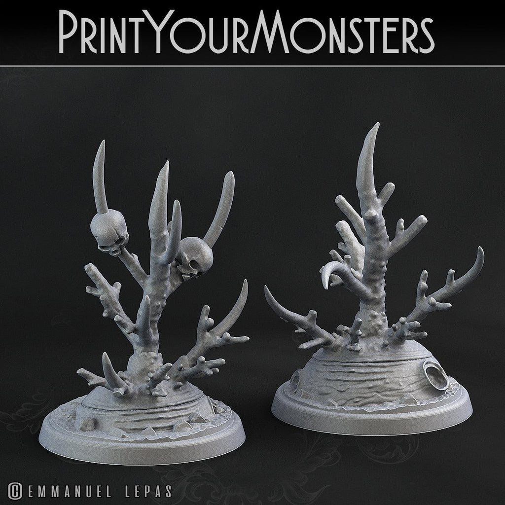 3D Printed Print Your Monsters Deathorn Bush Carniflora Jungle Predators 28mm - 32mm D&D Wargaming