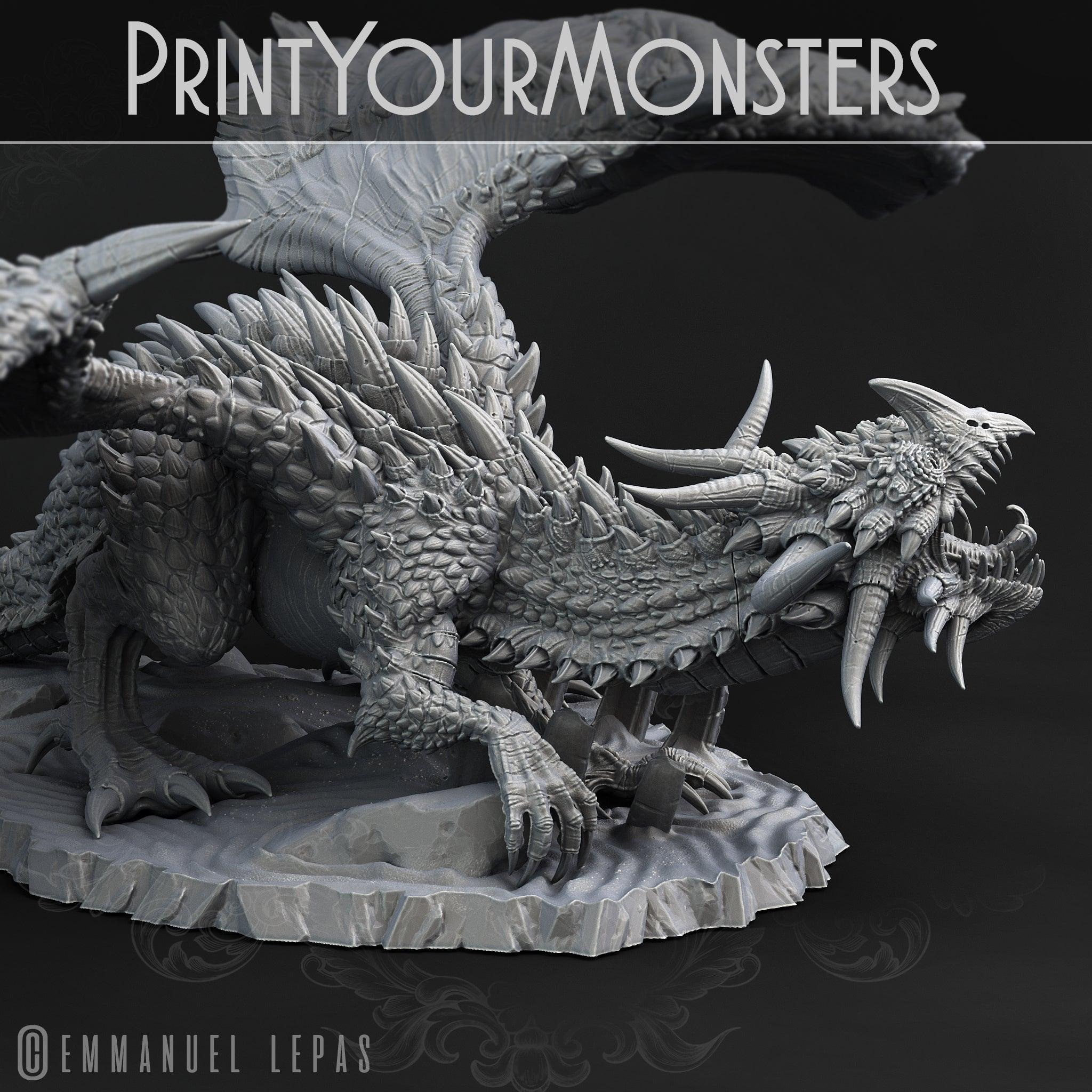 3D Printed Print Your Monsters Desert Dragon Desert Orcs Set 28mm - 32mm D&D Wargaming