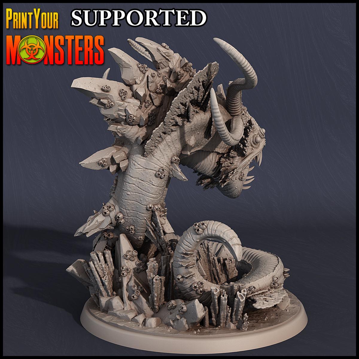 3D Printed Print Your Monsters Dire Anglerfish Sanctum Protector Dark Water Sanctum 28mm - 32mm D&D Wargaming