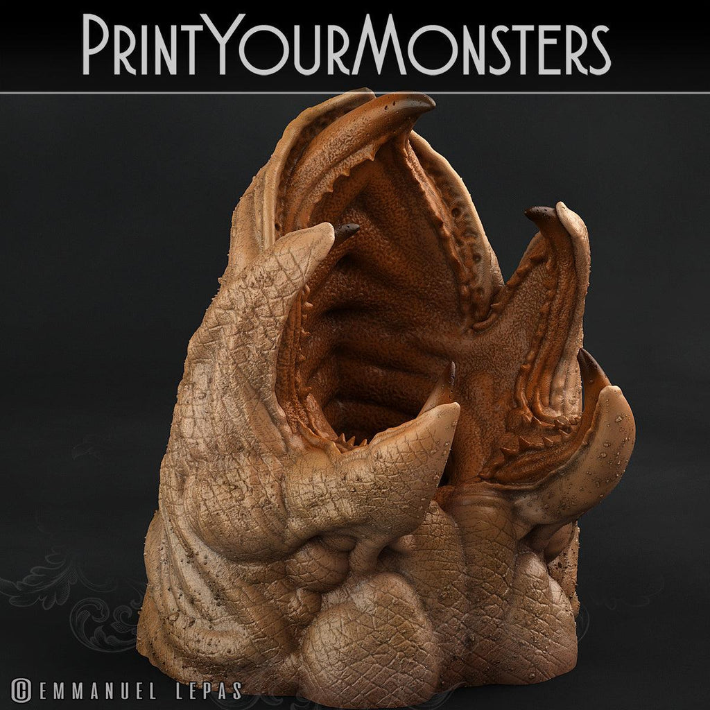 3D Printed Print Your Monsters Dune Maw Worms Subterranean Terrors 28mm - 32mm D&D Wargaming