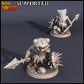 3D Printed Print Your Monsters Frog Lancer Swamp Invasion 28mm - 32mm D&D Wargaming