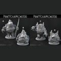 3D Printed Print Your Monsters Gardiens Basalt Earth Elemental Set 28mm - 32mm D&D Wargaming