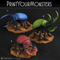 3D Printed Print Your Monsters Giant Beetles Total Insects 28mm - 32mm D&D Wargaming