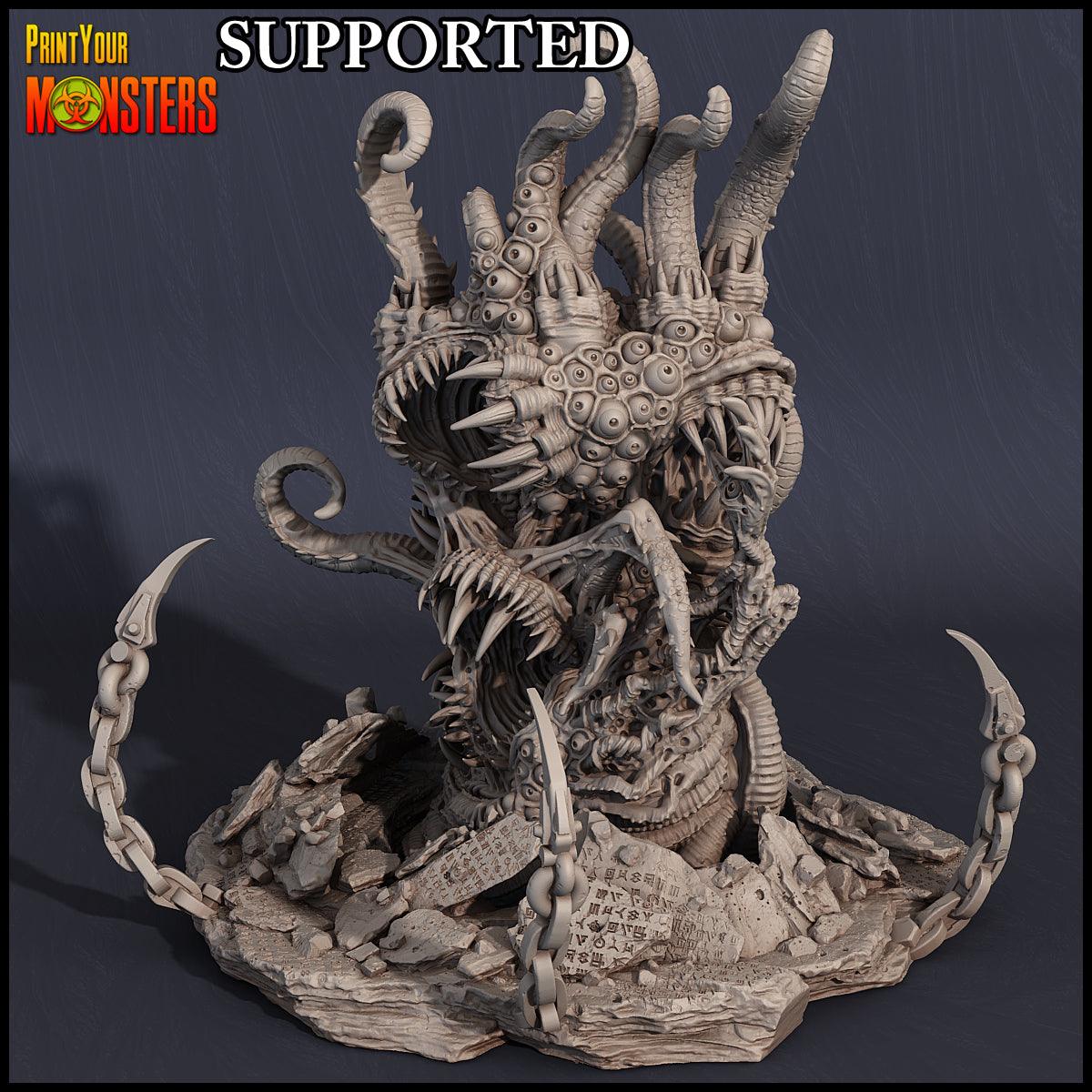 3D Printed Print Your Monsters Giant Chaos Beast Chaos Creature Pack  28mm - 32mm D&D Wargaming
