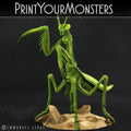 3D Printed Print Your Monsters Giant Mantis Total Insects 28mm - 32mm D&D Wargaming