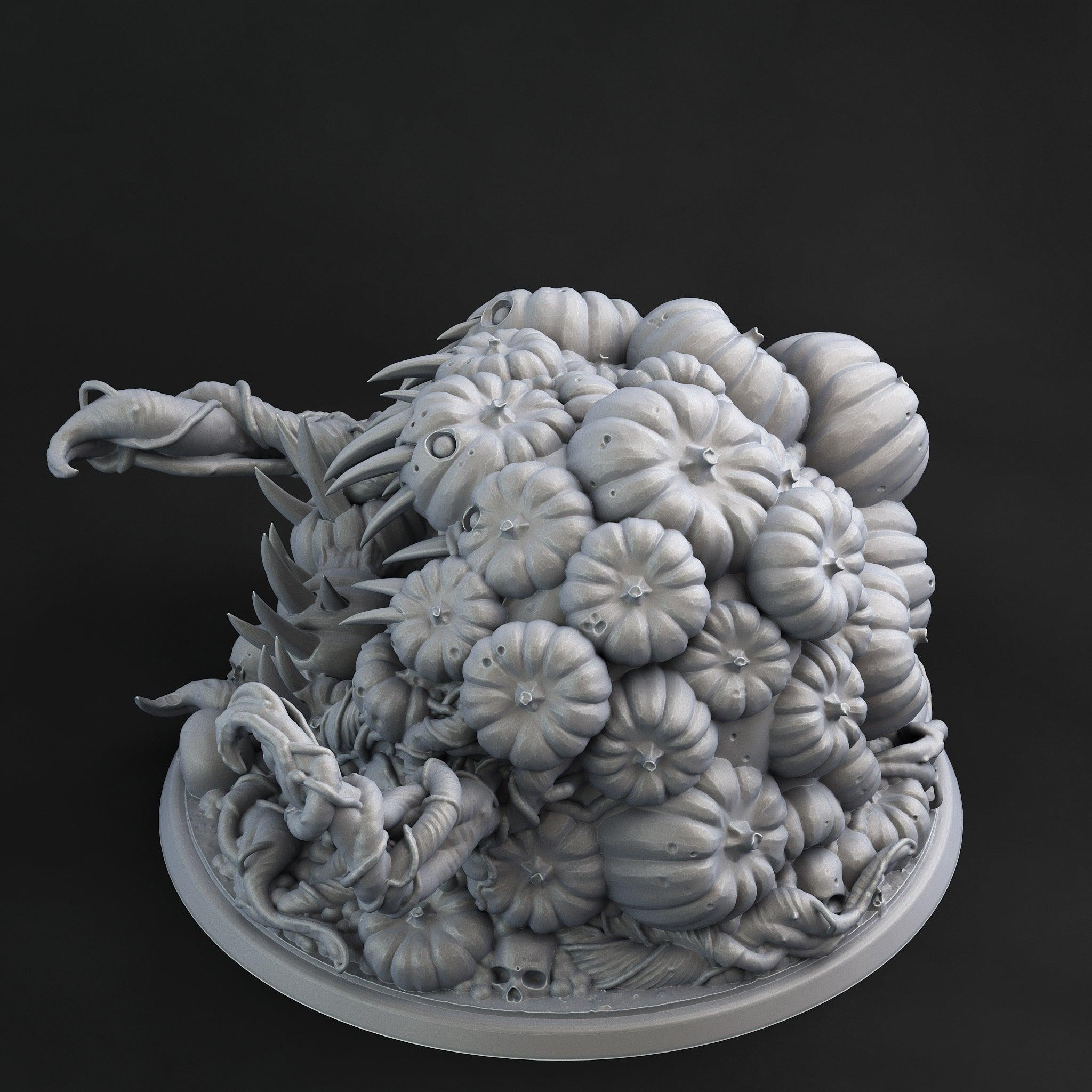 3D Printed Print Your Monsters Gluttonous Awakened Pumpkin 28mm - 32mm D&D Wargaming