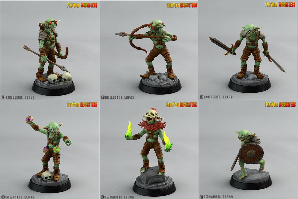 3D Printed Print Your Monsters Goblins Depths Of Choas Confronting The Abyss 28mm - 32mm D&D Wargaming