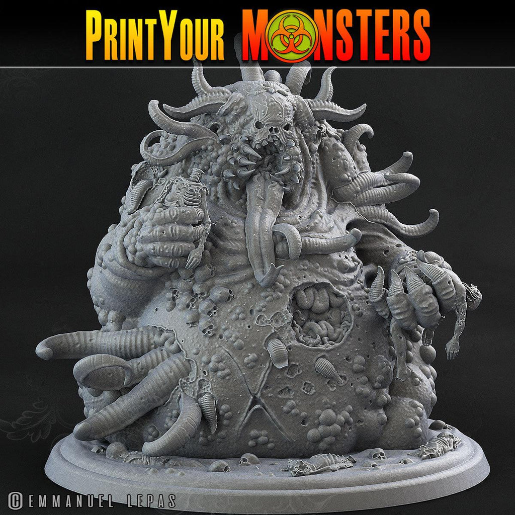 3D Printed Print Your Monsters Greater Pestilent Demon Giant Plague Demon Plague Army Of Spooky Swamp Set 28mm - 32mm D&D Wargaming