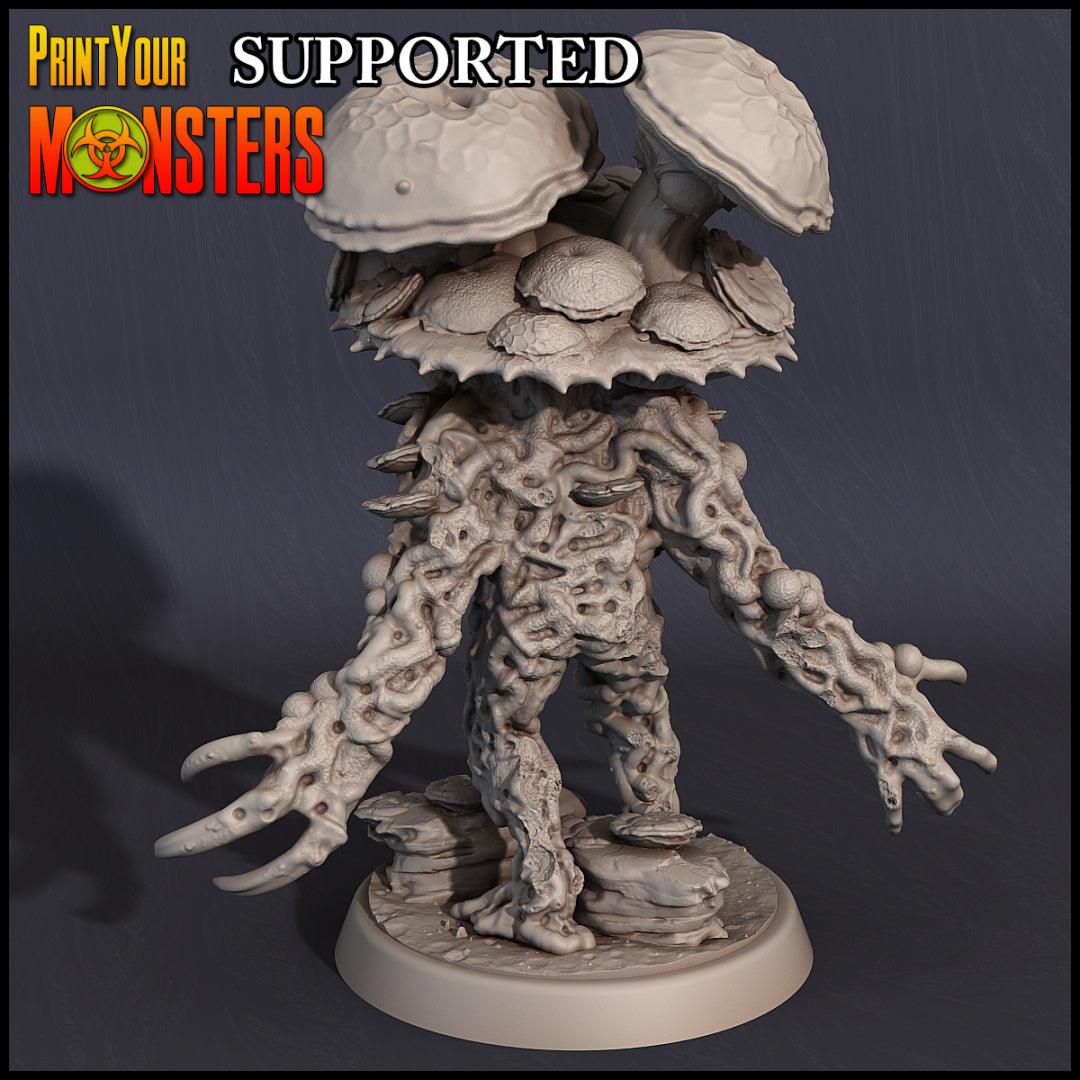 3D Printed Print Your Monsters Grotto Fungi Warriors Nightmare Grotto Fungi 28mm - 32mm D&D Wargaming