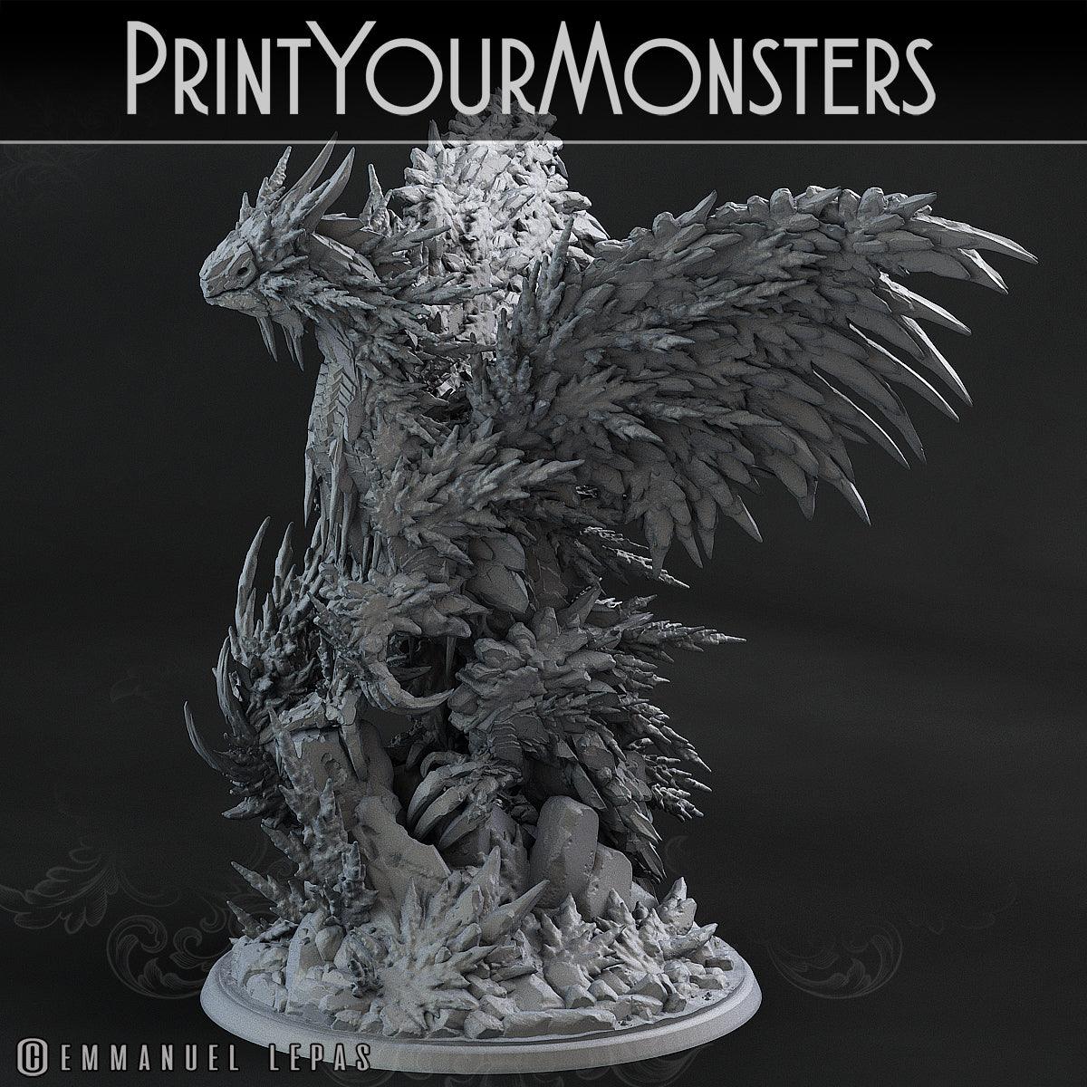 3D Printed Print Your Monsters Hoarfrost Dragon The Wrath of Gloomrime Monsters Part I Set 28mm - 32mm D&D Wargaming