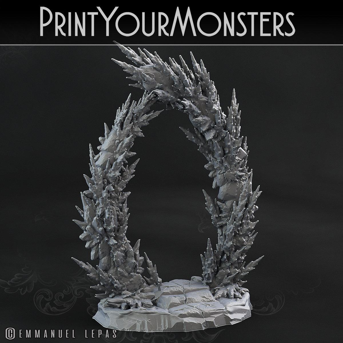 3D Printed Print Your Monsters Ice Portal The Wrath of Gloomrime Monsters Part I Set 28mm - 32mm D&D Wargaming