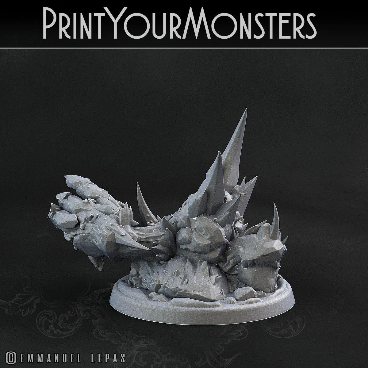 3D Printed Print Your Monsters Iceheart Lamproid The Wrath of Gloomrime Monsters Part II Set 28mm - 32mm D&D Wargaming