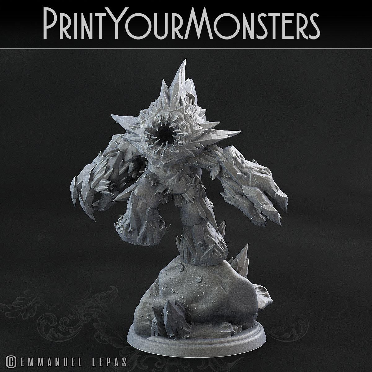 3D Printed Print Your Monsters Iceheart Lamproid The Wrath of Gloomrime Monsters Part II Set 28mm - 32mm D&D Wargaming
