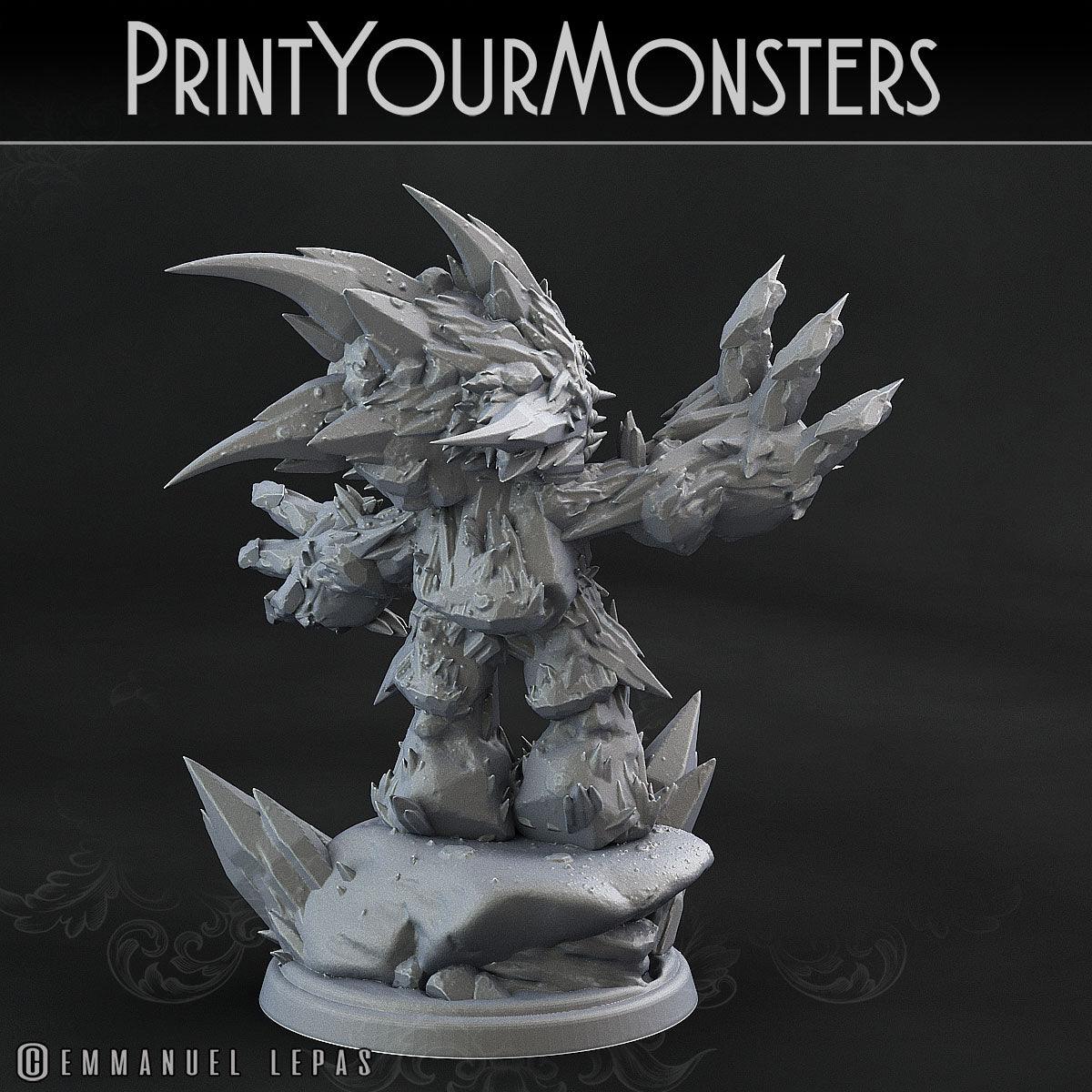 3D Printed Print Your Monsters Iceheart Lamproid The Wrath of Gloomrime Monsters Part II Set 28mm - 32mm D&D Wargaming