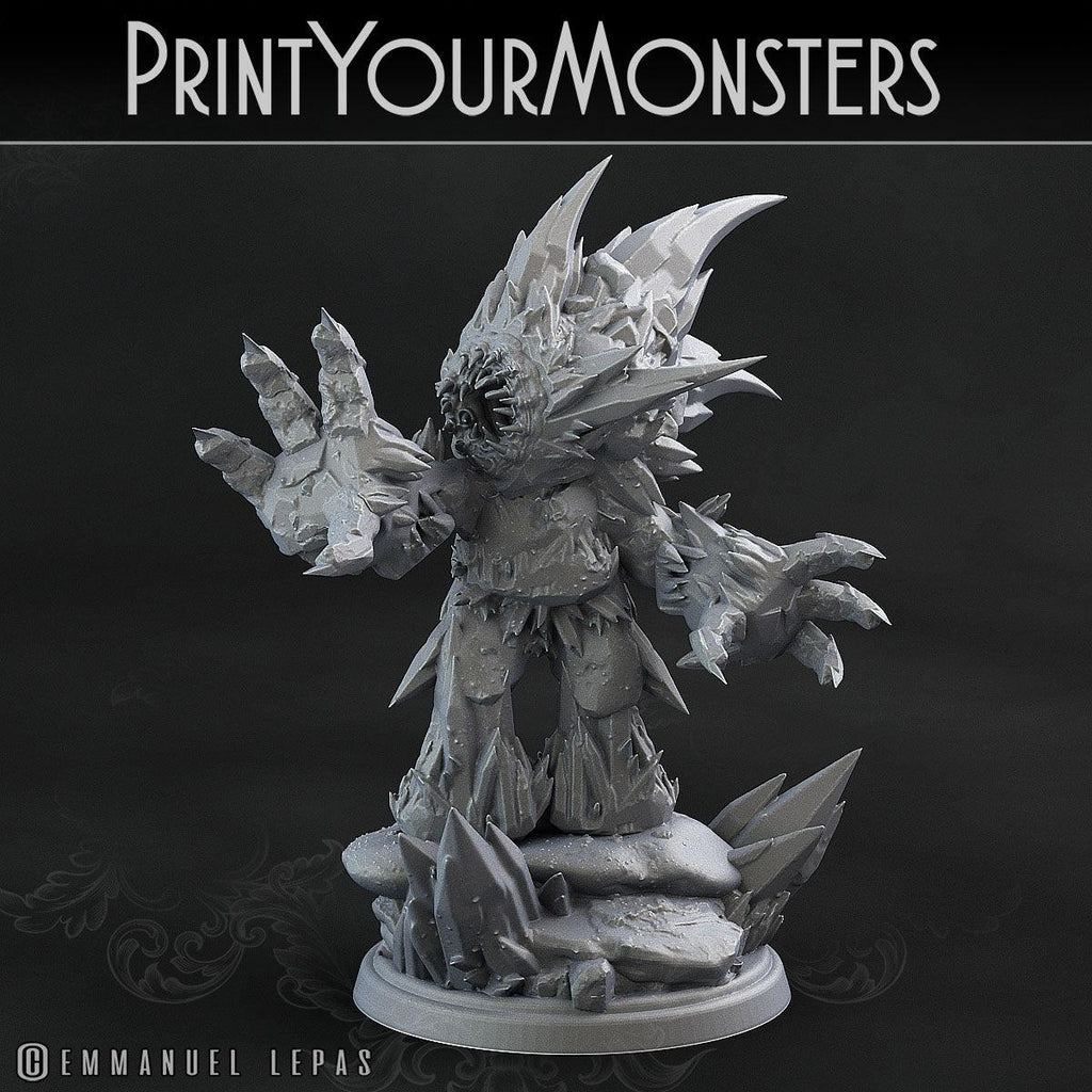3D Printed Print Your Monsters Iceheart Lamproid The Wrath of Gloomrime Monsters Part II Set 28mm - 32mm D&D Wargaming