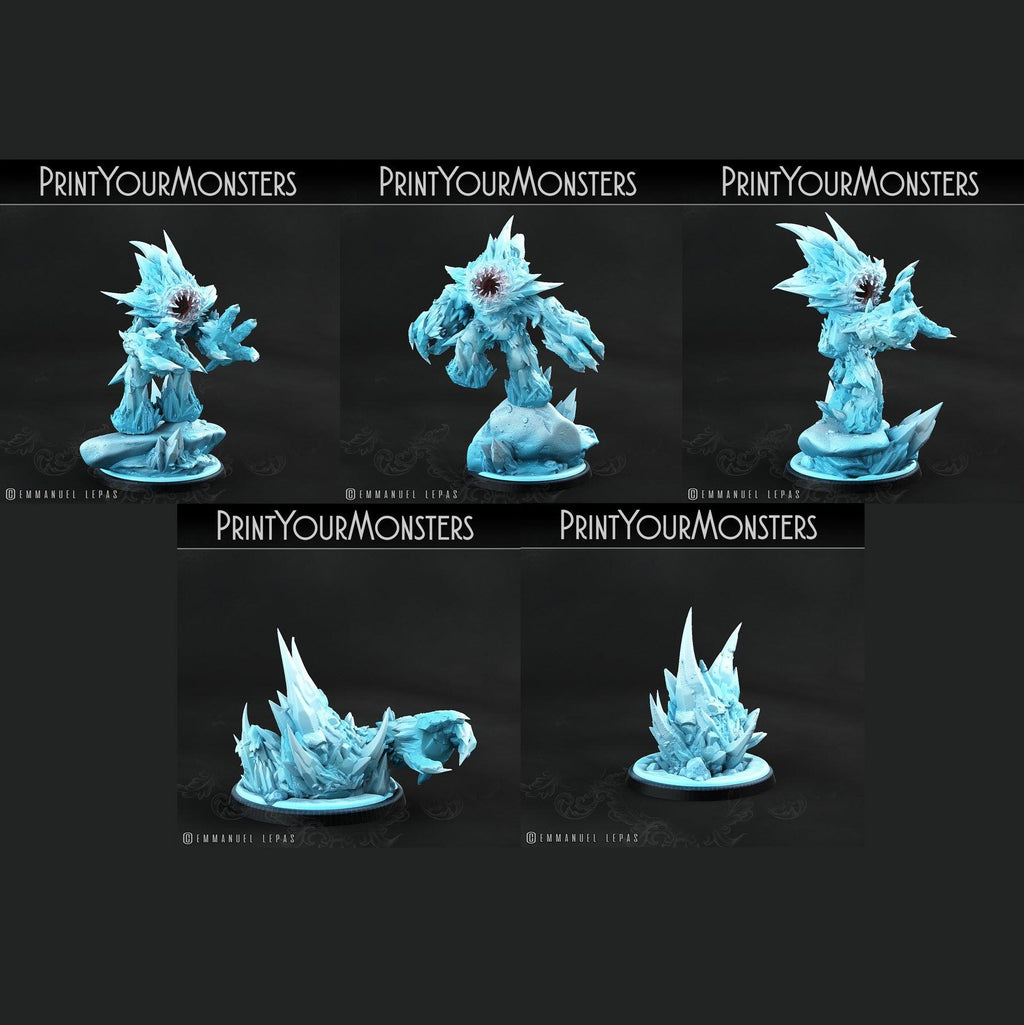 3D Printed Print Your Monsters Iceheart Lamproid The Wrath of Gloomrime Monsters Part II Set 28mm - 32mm D&D Wargaming