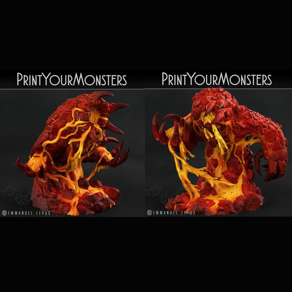 3D Printed Print Your Monsters Infernal Magma Elementals 28mm - 32mm D&D Wargaming