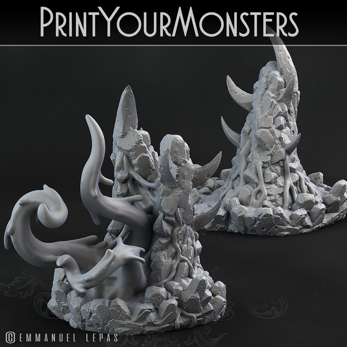 3D Printed Print Your Monsters Infernal Magma Roper 28mm - 32mm D&D Wargaming